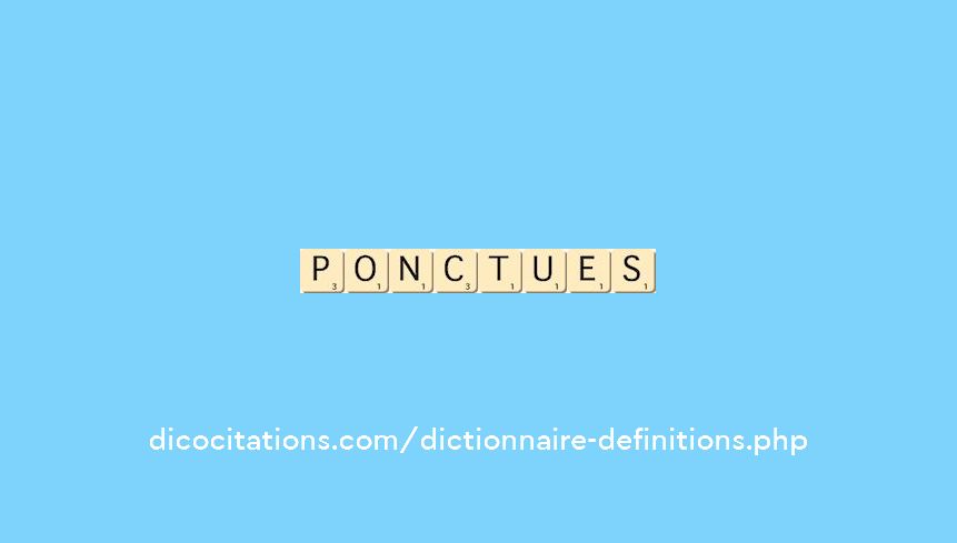 ponctues ponctues