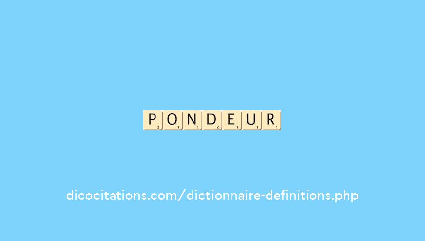pondeur pondeur