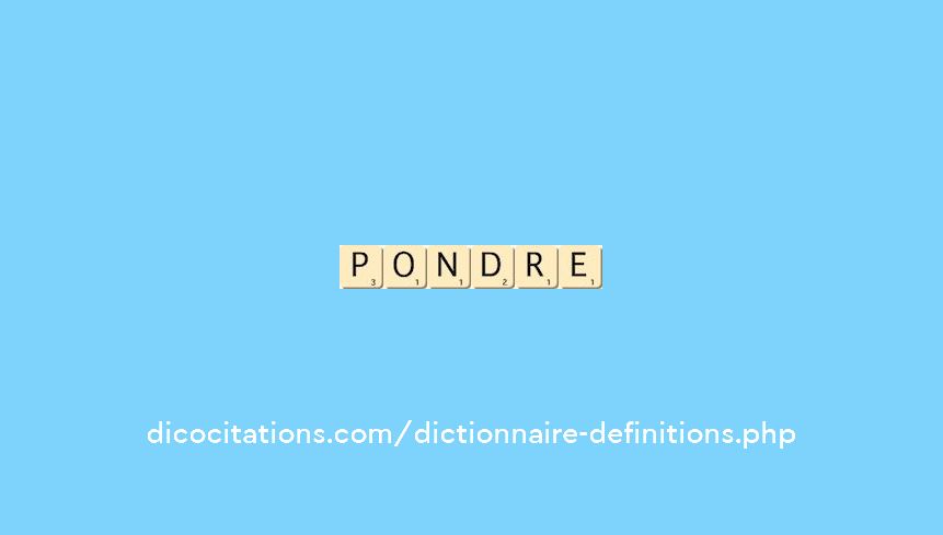 pondre
