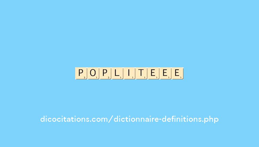 poplite--ee