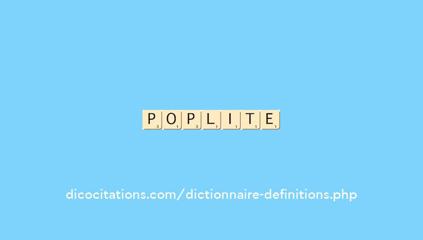 poplite poplite