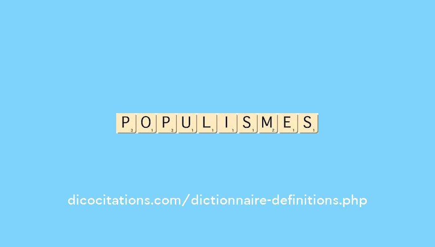 populismes populismes