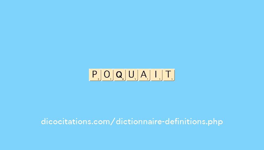 poquait poquait
