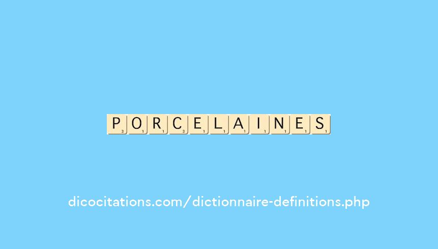 porcelaines porcelaines