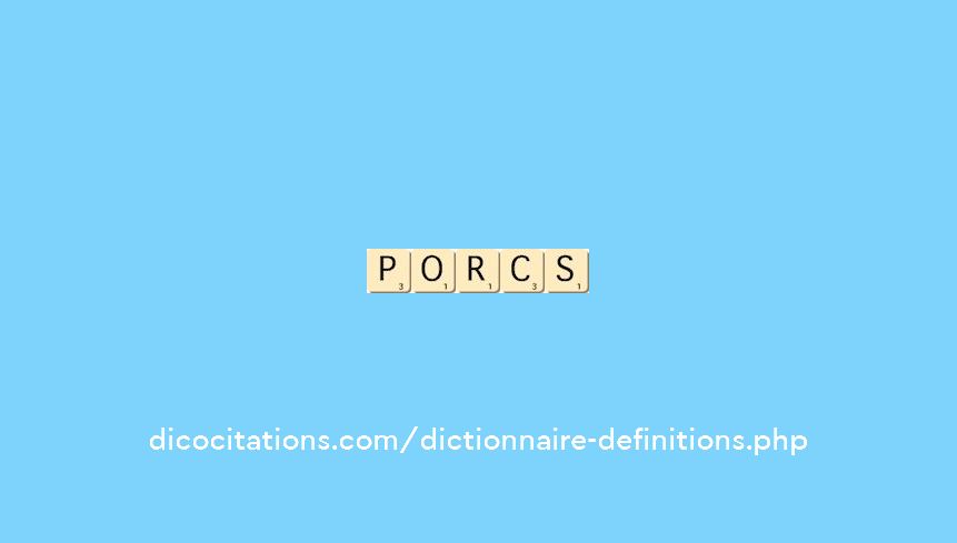 porcs porcs