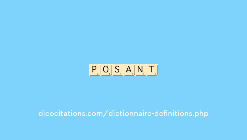 posant posant