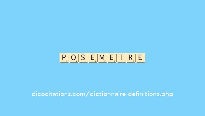 posemetre posemetre