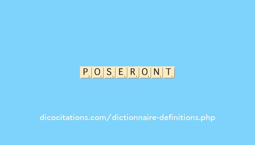 poseront poseront