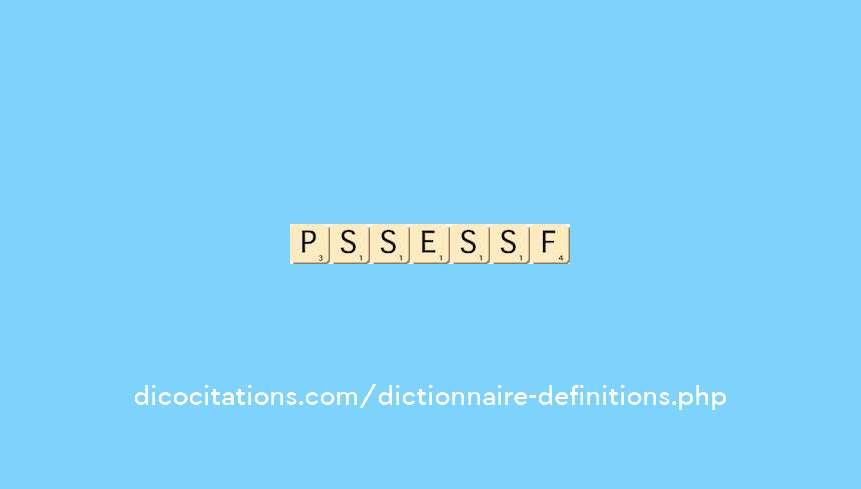 possessif possessif
