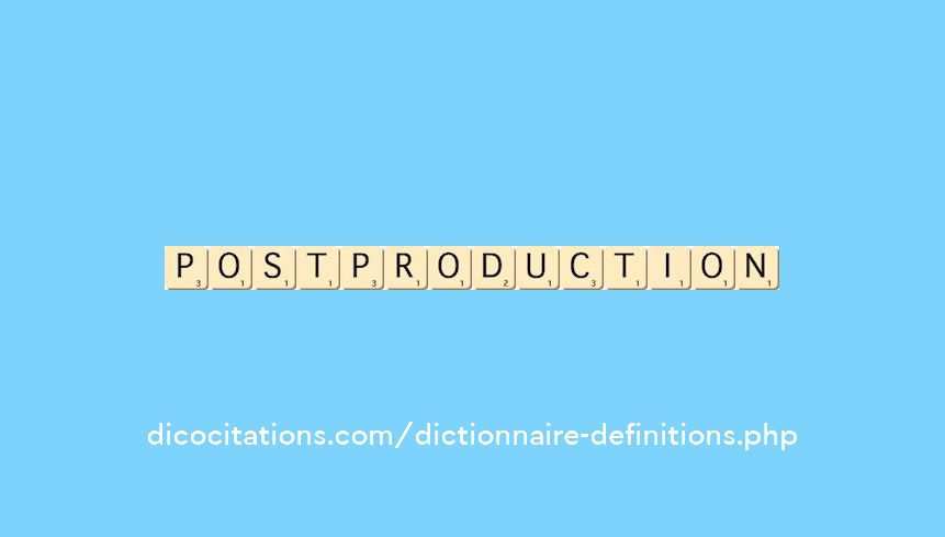 post-production