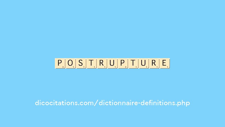 post-rupture post-rupture