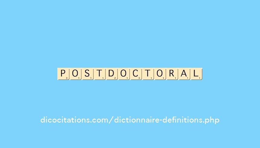 postdoctoral postdoctoral