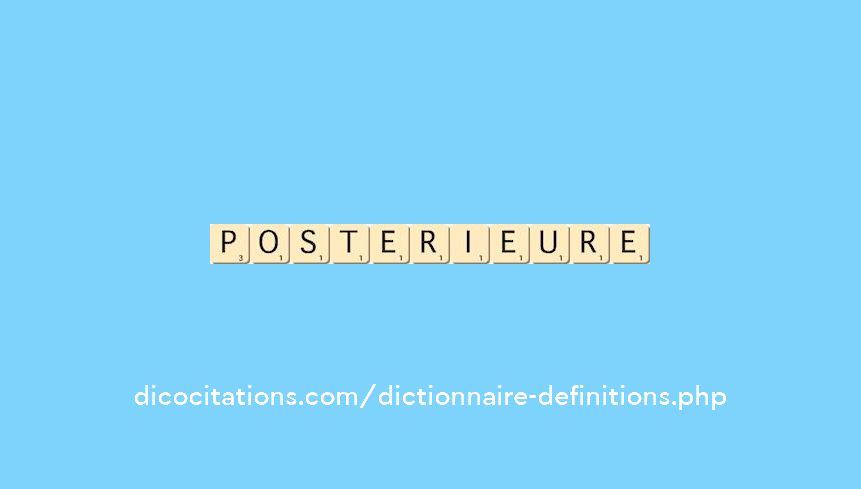 posterieure