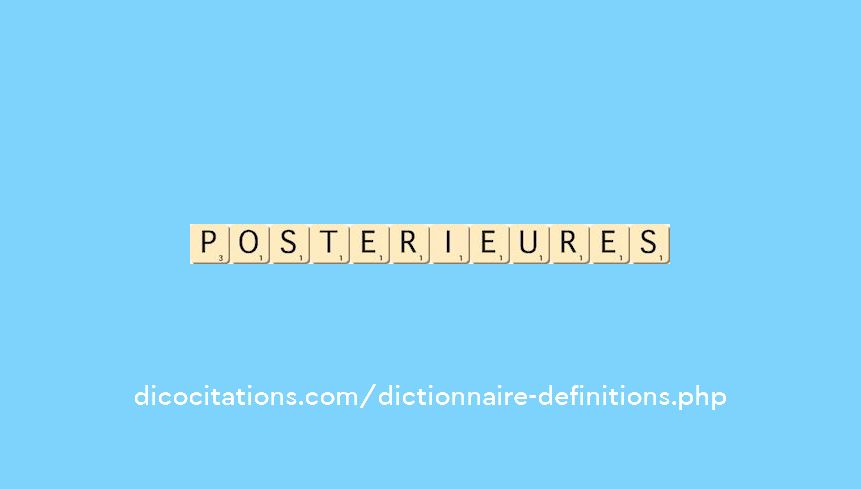 posterieures