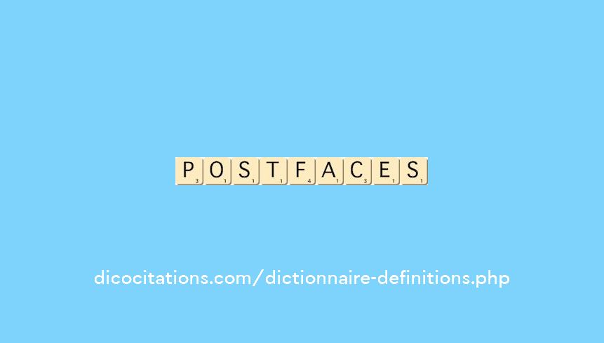 postfaces postfaces