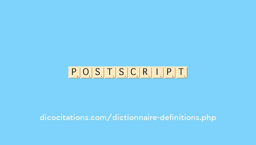 postscript