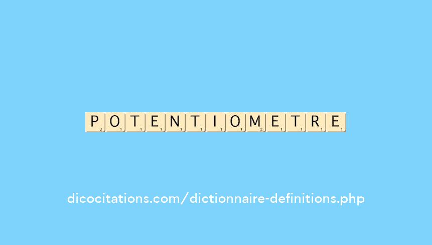 potentiometre potentiometre