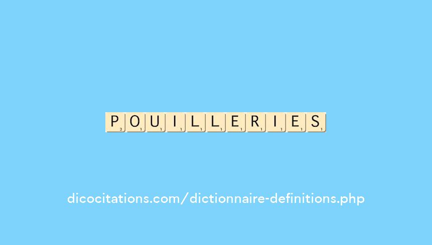 pouilleries pouilleries