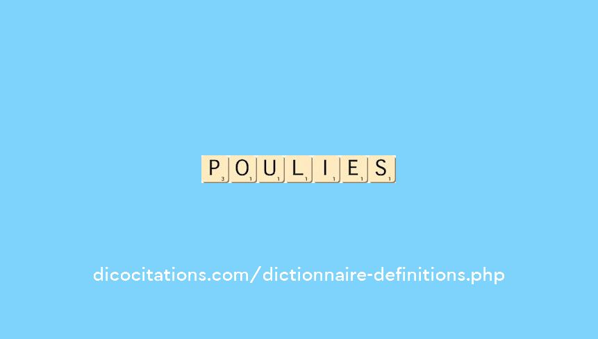 poulies poulies