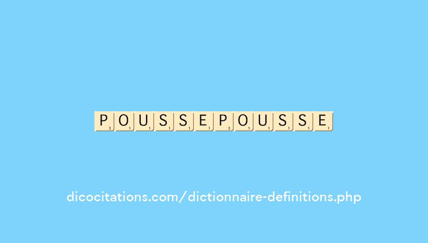 pousse-pousse pousse-pousse