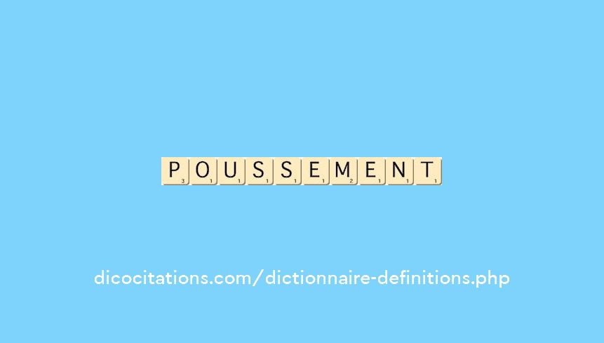 poussement