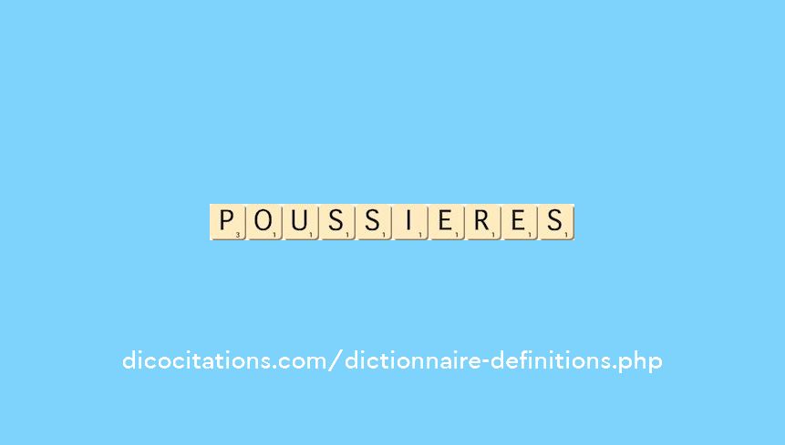 poussieres