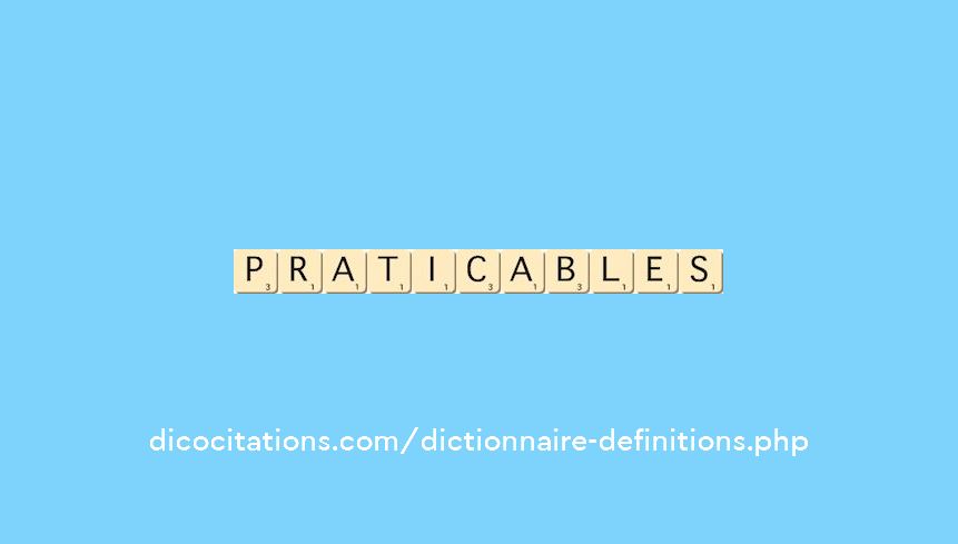 praticables praticables