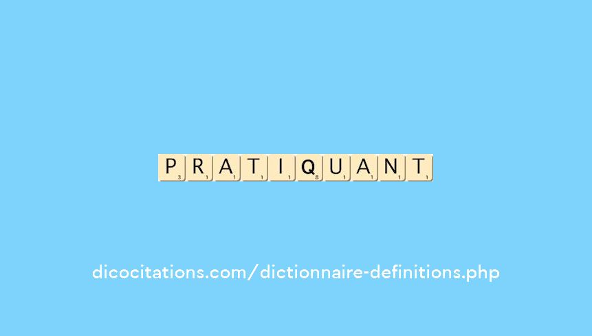 pratiquant pratiquant