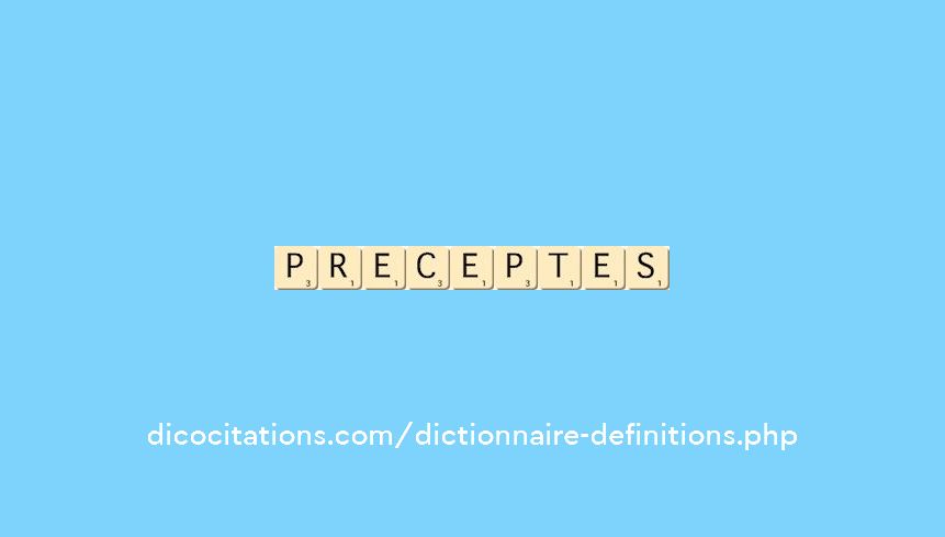 preceptes preceptes