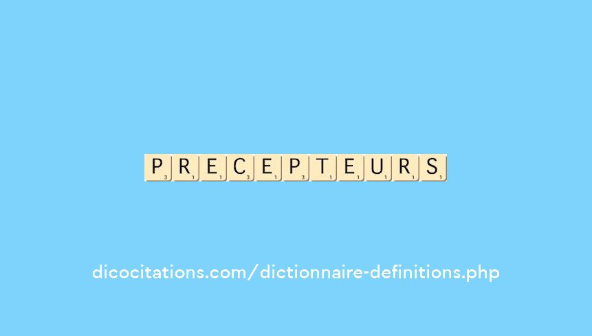 precepteurs