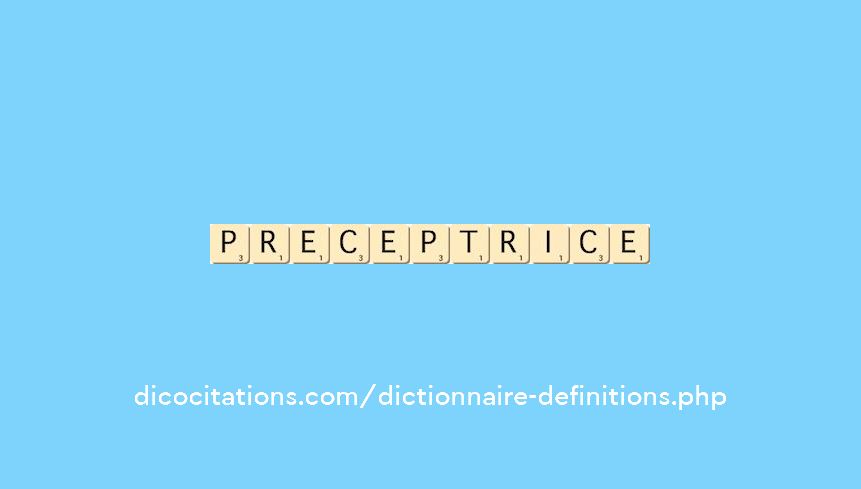 preceptrice preceptrice