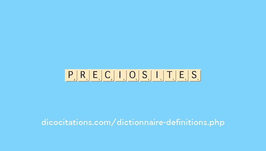 preciosites