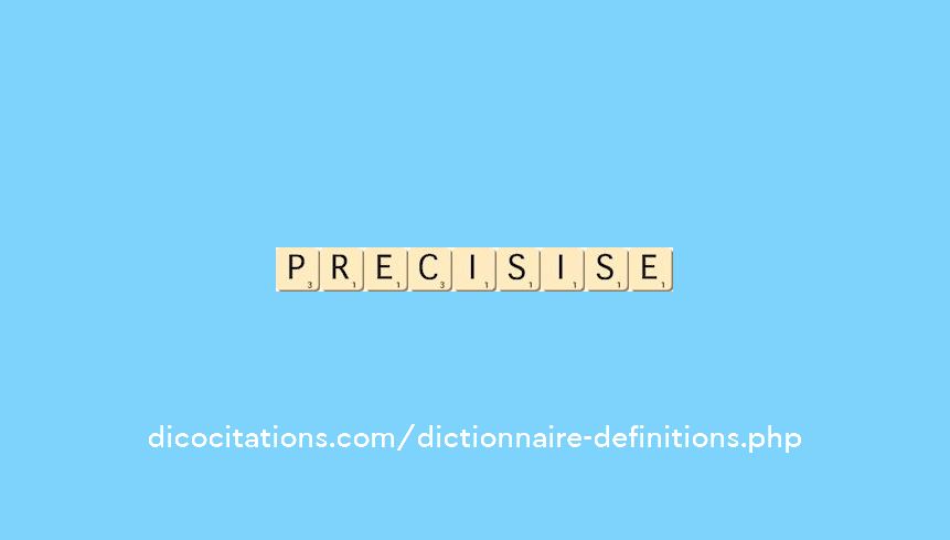 precis--ise