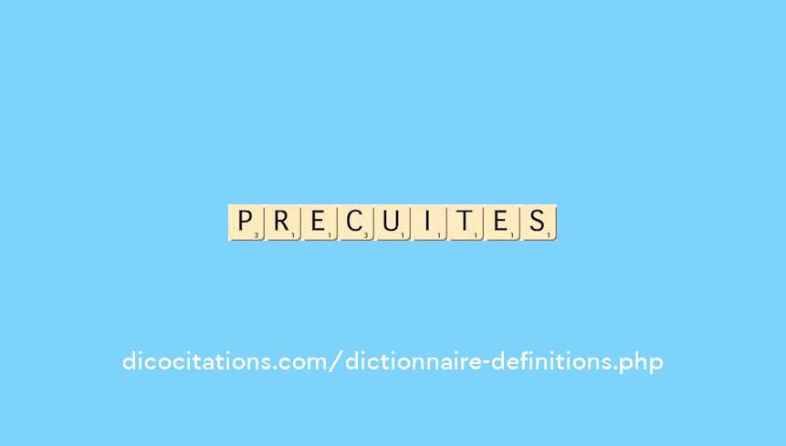 precuites precuites