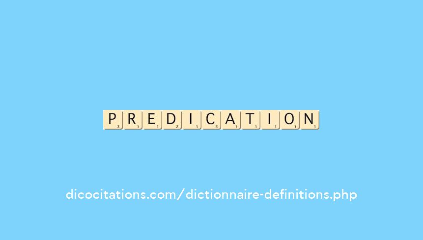 predication