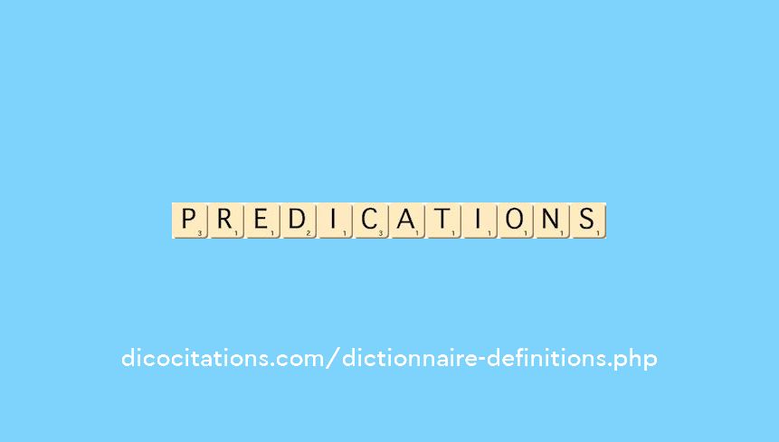 predications
