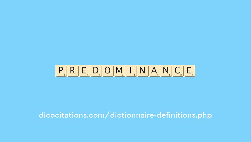 predominance