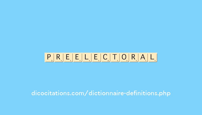 preelectoral preelectoral