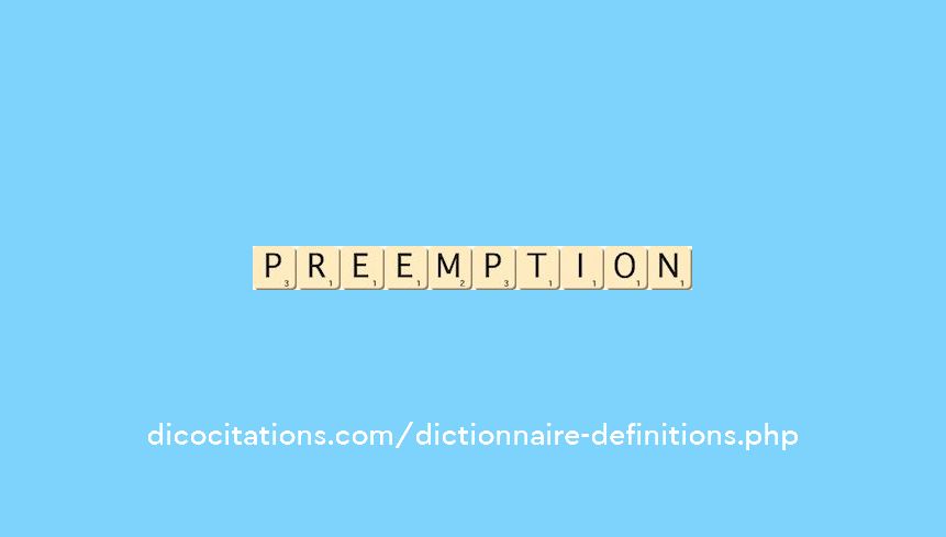 preemption