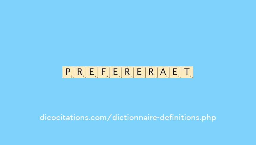 prefereraient prefereraient