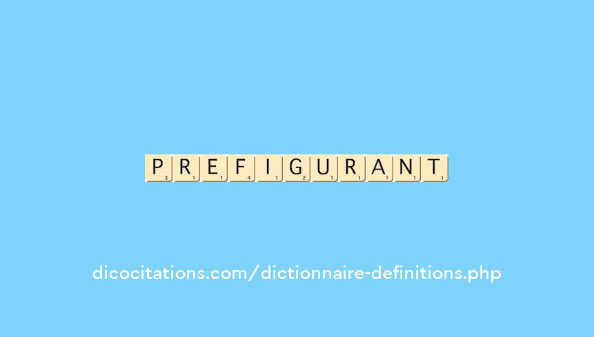 prefigurant prefigurant