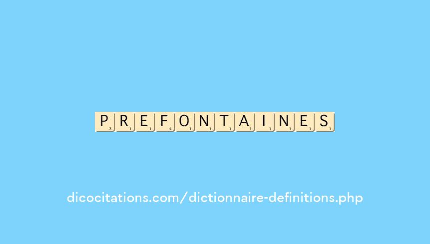 prefontaines prefontaines