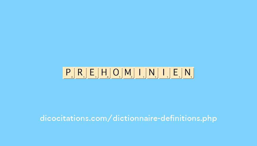 prehominien