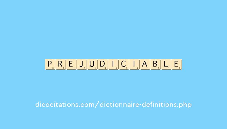 prejudiciable