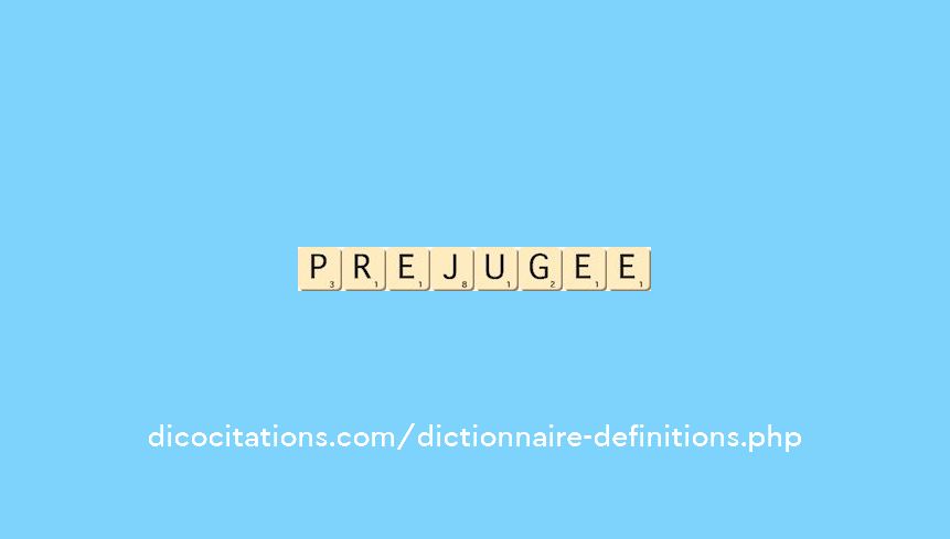 prejugee prejugee