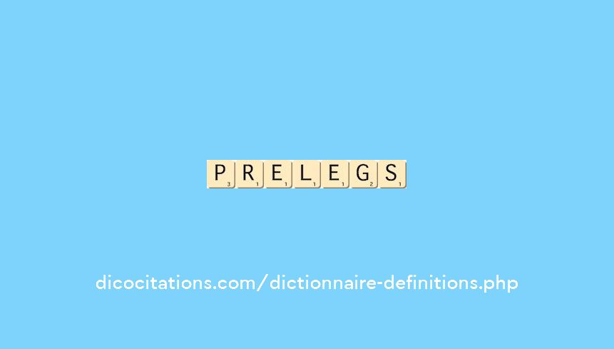 prelegs prelegs
