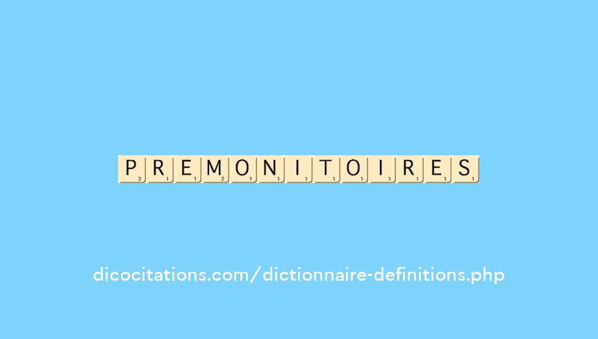 premonitoires premonitoires