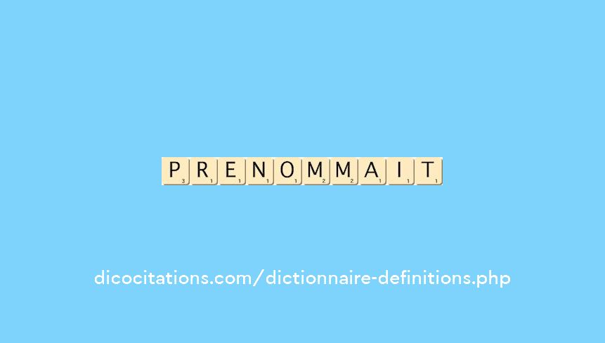 prenommait prenommait