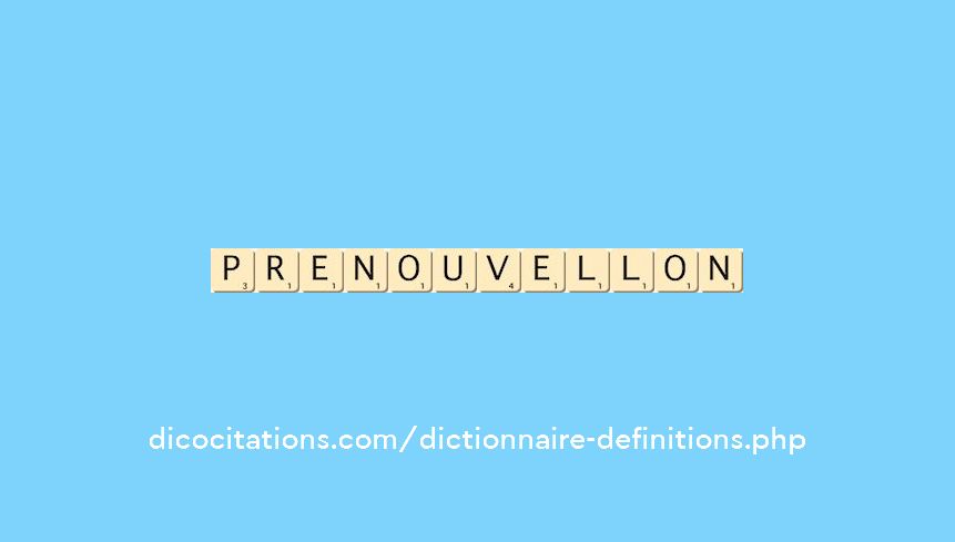 prenouvellon prenouvellon