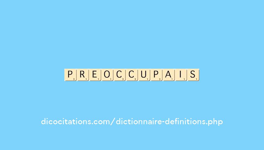 preoccupais preoccupais